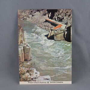 Vintage Postcard - Hell's Gate Tram over the Fraser River - Traveltime